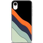 MRCİLETİSİM (mrc11582) Tam Ekran Koruyucu Kılıf HD Baskılı Kılıf Siyah iPhone XR ile uyumlu