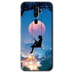 MRCİLETİSİM mrc116024 Yalnız Kadın Kılıf Baskılı Kapak Tam Ekran Koruyucu Oppo A9 2020 ile uyumlu