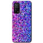 MRCİLETİSİM (mrc116529) Pixel Mozaik Kılıf HD Desen Baskılı Arka Kapak+Temperli Cam Xiaomi Mi 10T ile uyumlu