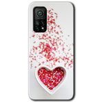 MRCİLETİSİM (mrc119590) Kalpli Şekerleme Kılıf HD Desen Baskılı Arka Kapak Xiaomi Mi 10T ile uyumlu