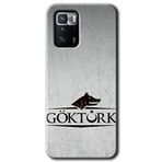 MRCİLETİSİM mrc119790 Göktürk Kılıf Baskılı Kapak Tam Ekran Koruyucu Poco x3 GT ile uyumlu