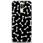 MRCİLETİSİM (mrc12238) Tam Ekran Koruyucu Kılıf HD Baskılı Kılıf Kemikler Huawei Mate 10 Lite ile uyumlu