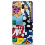 MRCİLETİSİM (mrc12245) Tam Ekran Koruyucu Kılıf HD Baskılı Kılıf Grafiti Huawei Mate 10 Lite ile uyumlu