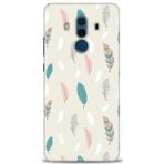 MRCİLETİSİM (mrc12269) Tam Ekran Koruyucu Kılıf HD Baskılı Kılıf Tüyler Huawei Mate 10 Pro ile uyumlu