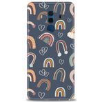 MRCİLETİSİM (mrc12276) Tam Ekran Koruyucu Kılıf HD Baskılı Kılıf Gökyüzü Kalp Huawei Mate 10 Pro ile uyumlu