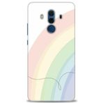 MRCİLETİSİM (mrc12292) Tam Ekran Koruyucu Kılıf HD Baskılı Kılıf Soft Gökkuşağı Huawei Mate 10 Pro ile uyumlu