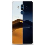 MRCİLETİSİM (mrc12309) Tam Ekran Koruyucu Kılıf HD Baskılı Kılıf Gece ve Gündüz Huawei Mate 10 Pro ile uyumlu