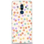 MRCİLETİSİM (mrc12329) Tam Ekran Koruyucu Kılıf HD Baskılı Kılıf Gülen Yüzler Huawei Mate 10 Pro ile uyumlu
