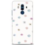 MRCİLETİSİM (mrc12330) Tam Ekran Koruyucu Kılıf HD Baskılı Kılıf Renkli Gözler Huawei Mate 10 Pro ile uyumlu