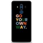 MRCİLETİSİM (mrc12344) Tam Ekran Koruyucu Kılıf HD Baskılı Kılıf Go Your Huawei Mate 10 Pro ile uyumlu