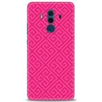MRCİLETİSİM (mrc12358) Tam Ekran Koruyucu Kılıf HD Baskılı Kılıf Pembe Mozaik Huawei Mate 10 Pro ile uyumlu
