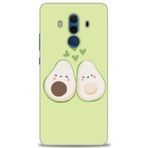 MRCİLETİSİM (mrc12373) Tam Ekran Koruyucu Kılıf HD Baskılı Kılıf Avacado Huawei Mate 10 Pro ile uyumlu