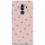 MRCİLETİSİM (mrc12380) Tam Ekran Koruyucu Kılıf HD Baskılı Kılıf Kirazlar Huawei Mate 10 Pro ile uyumlu
