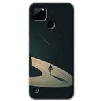 MRCİLETİSİM mrc123809 Space Planet Kılıf Baskılı Kapak Tam Ekran Koruyucu Realme C21 ile uyumlu