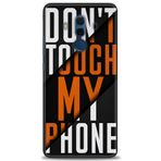 MRCİLETİSİM (mrc12383) Tam Ekran Koruyucu Kılıf HD Baskılı Kılıf Dont Touch Huawei Mate 10 Pro ile uyumlu