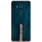 MRCİLETİSİM (mrc12387) Tam Ekran Koruyucu Kılıf HD Baskılı Kılıf İskele Huawei Mate 10 Pro ile uyumlu