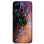 MRCİLETİSİM mrc123912 Çiçek Motif Kılıf Baskılı Kapak Tam Ekran Koruyucu Realme C21 ile uyumlu