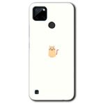 MRCİLETİSİM mrc123945 Cat Minimalism Kılıf Baskılı Kapak Tam Ekran Koruyucu Realme C21 ile uyumlu
