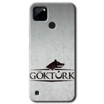 MRCİLETİSİM mrc124190 Göktürk Kılıf Baskılı Kapak Tam Ekran Koruyucu Realme C21 ile uyumlu