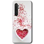 MRCİLETİSİM (mrc125640) Kalpli Şekerleme Kılıf HD Desen Baskılı Arka Kapak Xiaomi Mi Note 10 Lite ile uyumlu