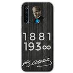 MRCİLETİSİM mrc128017 Atatürk Bayrak Kılıf Baskılı Kapak Tam Ekran Koruyucu Xiaomi Redmi Note 8 ile uyumlu