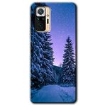 MRCİLETİSİM mrc129364 Kış Manzarası Kılıf Baskılı Kapak Tam Ekran Koruyucu Xiaomi Redmi Note 10 Pro ile uyumlu