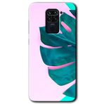 MRCİLETİSİM (mrc13374) 3D Yaprak Kılıf Baskılı Kapak Tam Kaplayan Mat Seramik Xiaomi Redmi Note 9 ile uyumlu