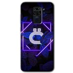 MRCİLETİSİM (mrc13849) Dark Neon Yaprak Ö Harfi Kılıf Baskılı Kapak Tam Kaplayan Mat Seramik Xiaomi Redmi Note 9 ile uyumlu