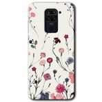 MRCİLETİSİM (mrc13851) Mat Çiçek Kılıf Baskılı Kapak Tam Kaplayan Mat Seramik Xiaomi Redmi Note 9 ile uyumlu