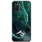 MRCİLETİSİM mrc140159 Yeşil Kurt Kılıf HD Desen Baskılı Arka Kapak Samsung Galaxy A02s ile uyumlu