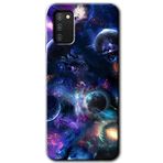 MRCİLETİSİM mrc140175 Gezegen Karışımı Kılıf HD Desen Baskılı Arka Kapak Samsung Galaxy A02s ile uyumlu