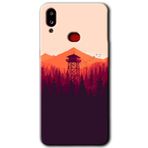 MRCİLETİSİM mrc142386 Gözlem Kulesi Kılıf HD Desen Baskılı Arka Kapak + Temperli Cam Samsung Galaxy A10s ile uyumlu