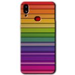 MRCİLETİSİM mrc142618 Colorful Lines Kılıf HD Desen Baskılı Arka Kapak Samsung Galaxy A10s ile uyumlu
