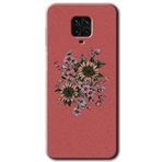 MRCİLETİSİM (mrc14403) Retro Çiçek Kılıf Baskılı Kapak Tam Kaplayan Mat Seramik Xiaomi Redmi Note 9s ile uyumlu