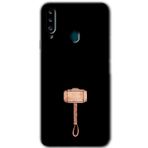 MRCİLETİSİM mrc149005 Thor Çekiç Kılıf HD Desen Baskılı Arka Kapak Samsung Galaxy A20s ile uyumlu