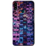 MRCİLETİSİM mrc149137 Şehir Görünümü Kılıf HD Desen Baskılı Arka Kapak Samsung Galaxy A20s ile uyumlu