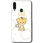 MRCİLETİSİM mrc149146 Sevimli Kedi 1 Kılıf HD Desen Baskılı Arka Kapak Samsung Galaxy A20s ile uyumlu