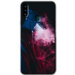 MRCİLETİSİM mrc149278 Smoke Kılıf HD Desen Baskılı Arka Kapak Samsung Galaxy A20s ile uyumlu