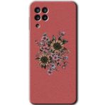 MRCİLETİSİM mrc151678 Retro Çiçek Kılıf HD Desen Baskılı Arka Kapak Samsung Galaxy A22 ile uyumlu
