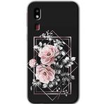 MRCİLETİSİM mrc151883 Retro Çiçek 1 Kılıf HD Desen Baskılı Arka Kapak Samsung Galaxy A2 Core ile uyumlu