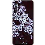 MRCİLETİSİM mrc162871 Beyaz Çiçek Kılıf HD Desen Baskılı Arka Kapak Samsung Galaxy A52s ile uyumlu