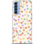 MRCİLETİSİM (mrc16361) Tam Ekran Koruyucu Kılıf HD Baskılı Kılıf Gülen Yüzler Oppo Reno 4 Pro ile uyumlu
