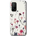 MRCİLETİSİM (mrc16601) Mat Çiçek Kılıf Baskılı Kapak Tam Kaplayan Mat Seramik Xiaomi Mi 10T ile uyumlu
