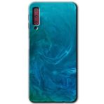 MRCİLETİSİM mrc166596 Mavi Aura Kılıf HD Desen Baskılı Arka Kapak Samsung Galaxy A7 2018 ile uyumlu