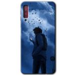 MRCİLETİSİM mrc166614 Sonbahar Yalnızlığı Kılıf HD Desen Baskılı Arka Kapak Samsung Galaxy A7 2018 ile uyumlu