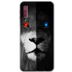 MRCİLETİSİM mrc166615 Fire and Ice Lion Kılıf HD Desen Baskılı Arka Kapak Samsung Galaxy A7 2018 ile uyumlu