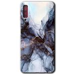 MRCİLETİSİM mrc166655 Otantik Mermer Kılıf HD Desen Baskılı Arka Kapak Samsung Galaxy A7 2018 ile uyumlu