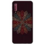 MRCİLETİSİM mrc166670 Mandala Flower Wal Kılıf HD Desen Baskılı Arka Kapak Samsung Galaxy A7 2018 ile uyumlu