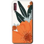 MRCİLETİSİM mrc166713 Portakal Çiçeği Kılıf HD Desen Baskılı Arka Kapak Samsung Galaxy A7 2018 ile uyumlu
