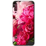 MRCİLETİSİM mrc166715 Kırmızı Beyaz Gül Kılıf HD Desen Baskılı Arka Kapak Samsung Galaxy A7 2018 ile uyumlu